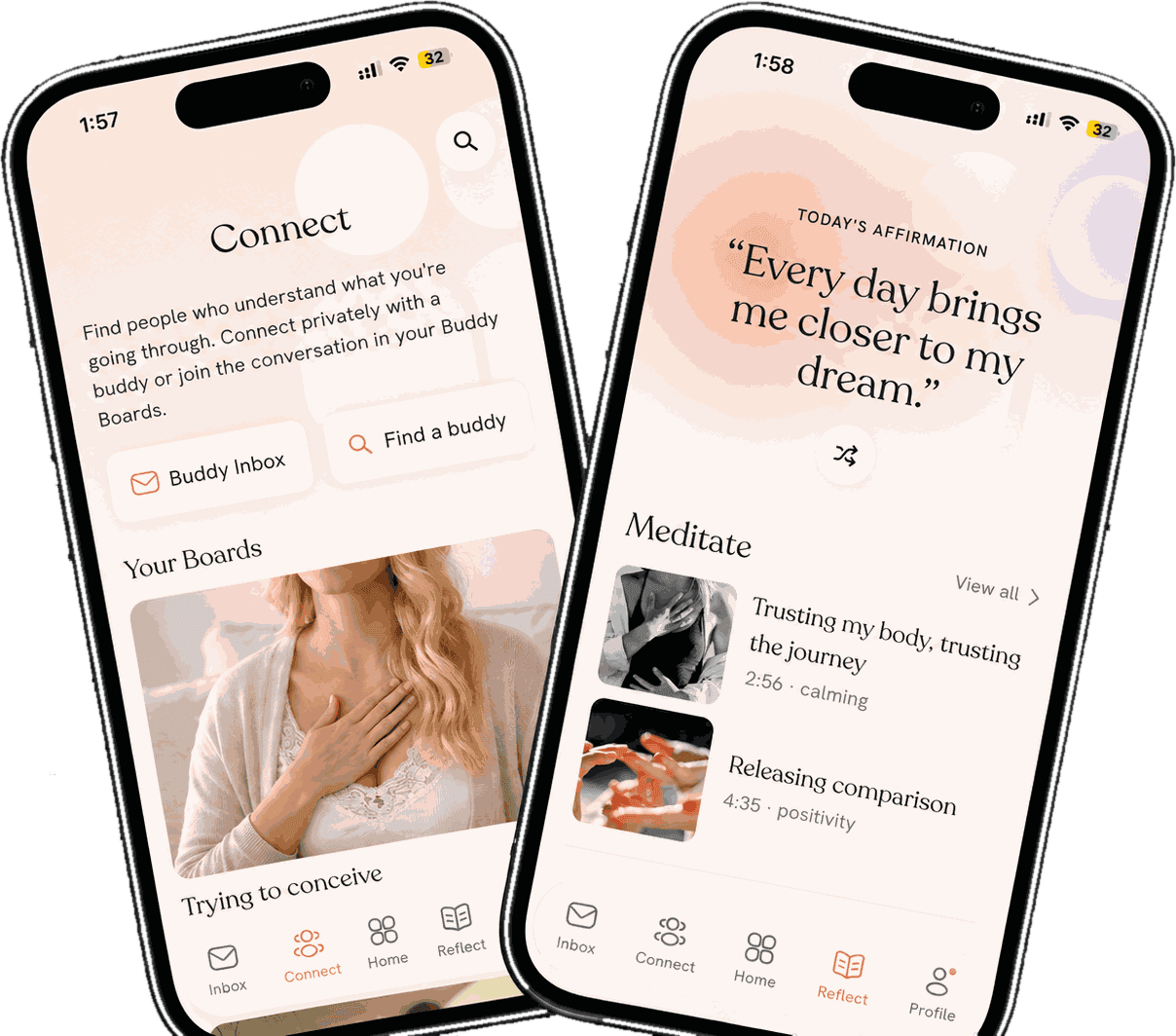 How It Works — Connect and Reflect in the app